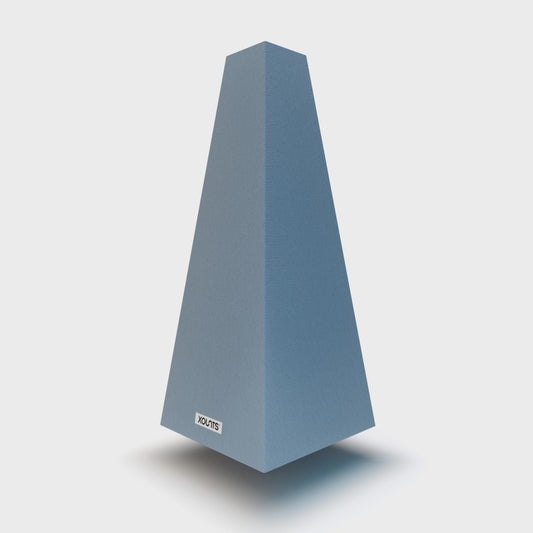 XOUNTS 360-Grad Stereo Soundsystem mit Style Cover Essential Ocean – eleganter Design Lautsprecher in beruhigendem Ozeanblau für stilvolle Wohnräume und beeindruckenden Raumklang