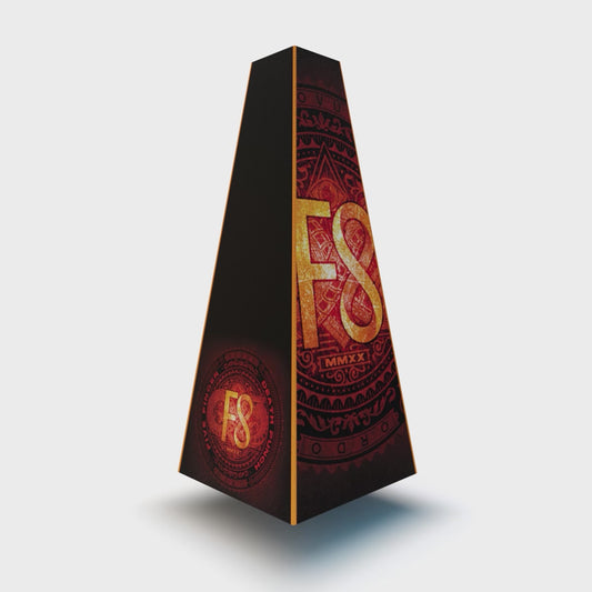 XOUNTS 360-Grad Stereo Soundsystem mit Style Cover 5FDP Fate – markanter Design Lautsprecher mit offiziellem Five Finger Death Punch Artwork für ein kraftvolles, musikalisches Statement im Wohnambiente