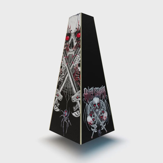 XOUNTS 360-Grad Stereo Soundsystem mit Style Cover Ghul by Alice Cooper – düsterer Design Lautsprecher mit exklusivem Horror-Rock-Artwork für ein auffälliges, rebellisches Wohnambiente