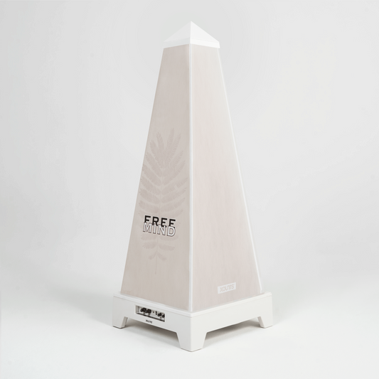 XOUNTS Soundsystem mit Abstract Style Free Mind Cover in Weiß