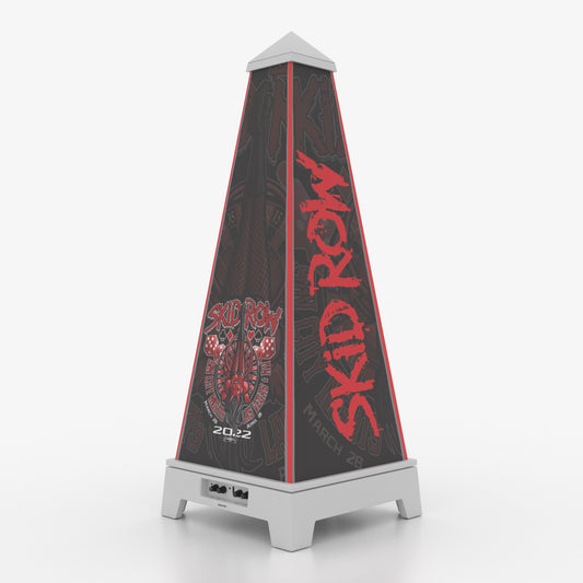 XOUNTS Soundsystem Weiß - Skid Row Edition – Sin City Style Cover – 360° Sound & Licht