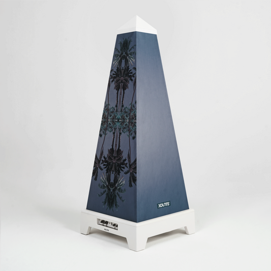 XOUNTS Soundsystem mit Abstract Style Cover „Palm Springs“ in Weiß