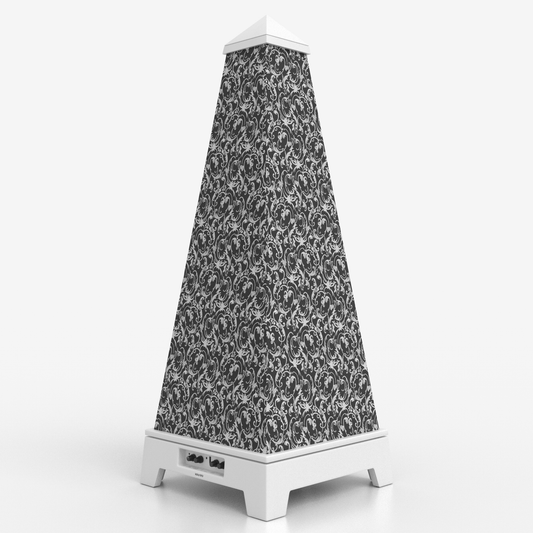 Classic „Paisley“ Style Cover – zeitloses Schwarz-Weiß-Ornament für elegantes Interior Design