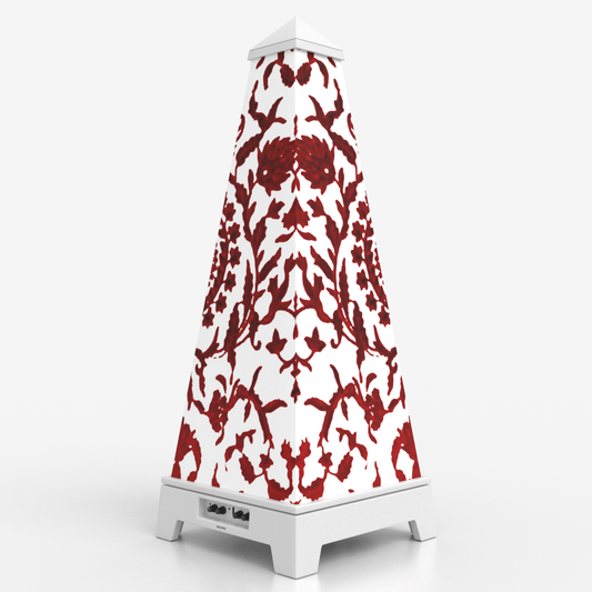 XOUNTS Soundsystem White – Classic Style – Red Tendris Cover