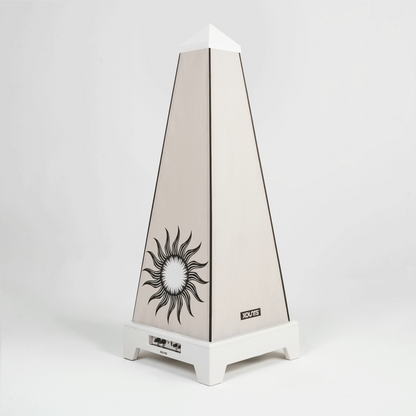 XOUNTS Soundsystem mit Sahara Sun Style Cover in Weiß – Abstract Collection