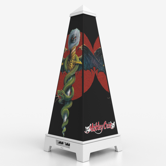 XOUNTS Soundsystem weiß – Mötley Crüe Style Sinister Cover mit markantem düsteren Band-Artwork