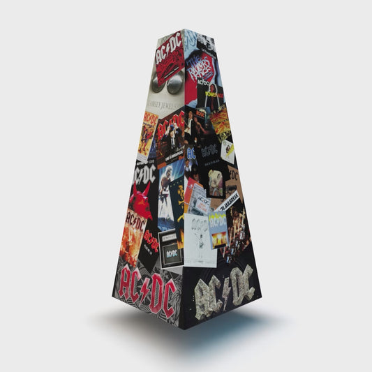 XOUNTS 360-Grad Stereo Soundsystem mit Style Cover AC/DC Family Jewels – einzigartiger Design Lautsprecher mit legendären Albumcovern der Rock-Ikonen für ein kraftvolles Musik- und Fan-Erlebnis zuhause