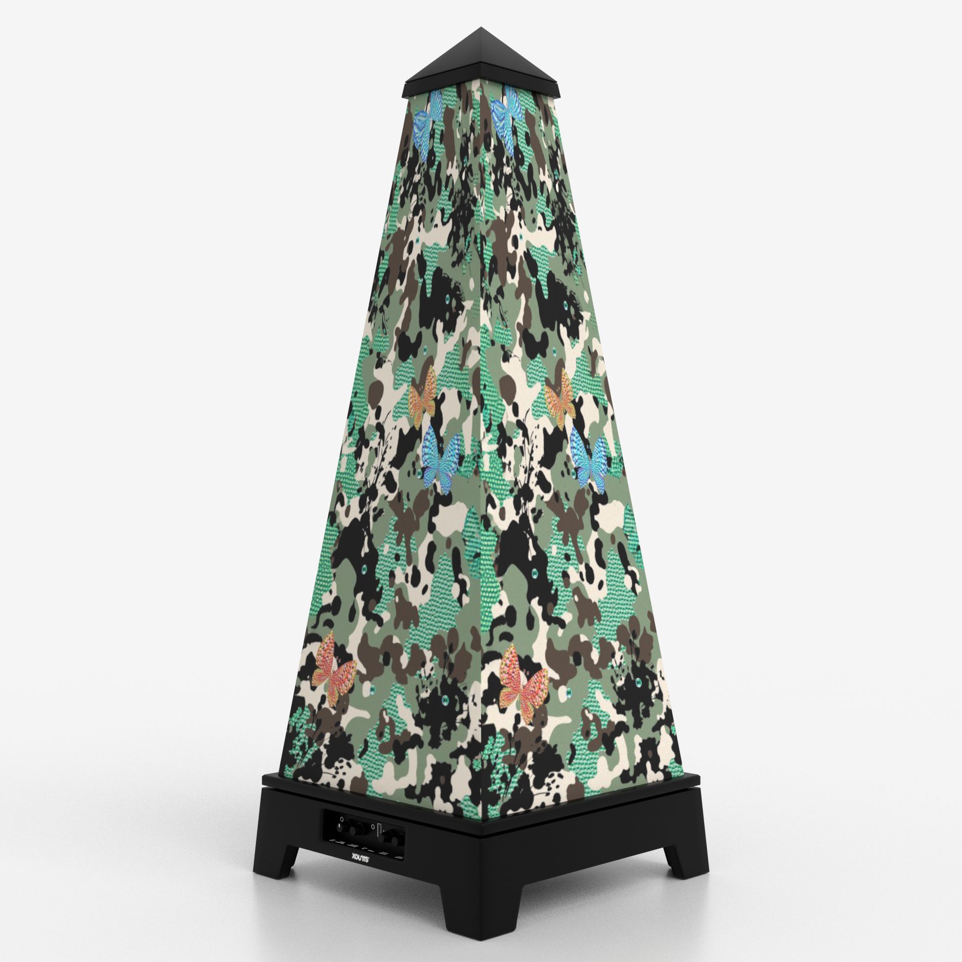XOUNTS Soundsystem Black – Anni Carlsson Edition – Camo Butterfly Style Cover
