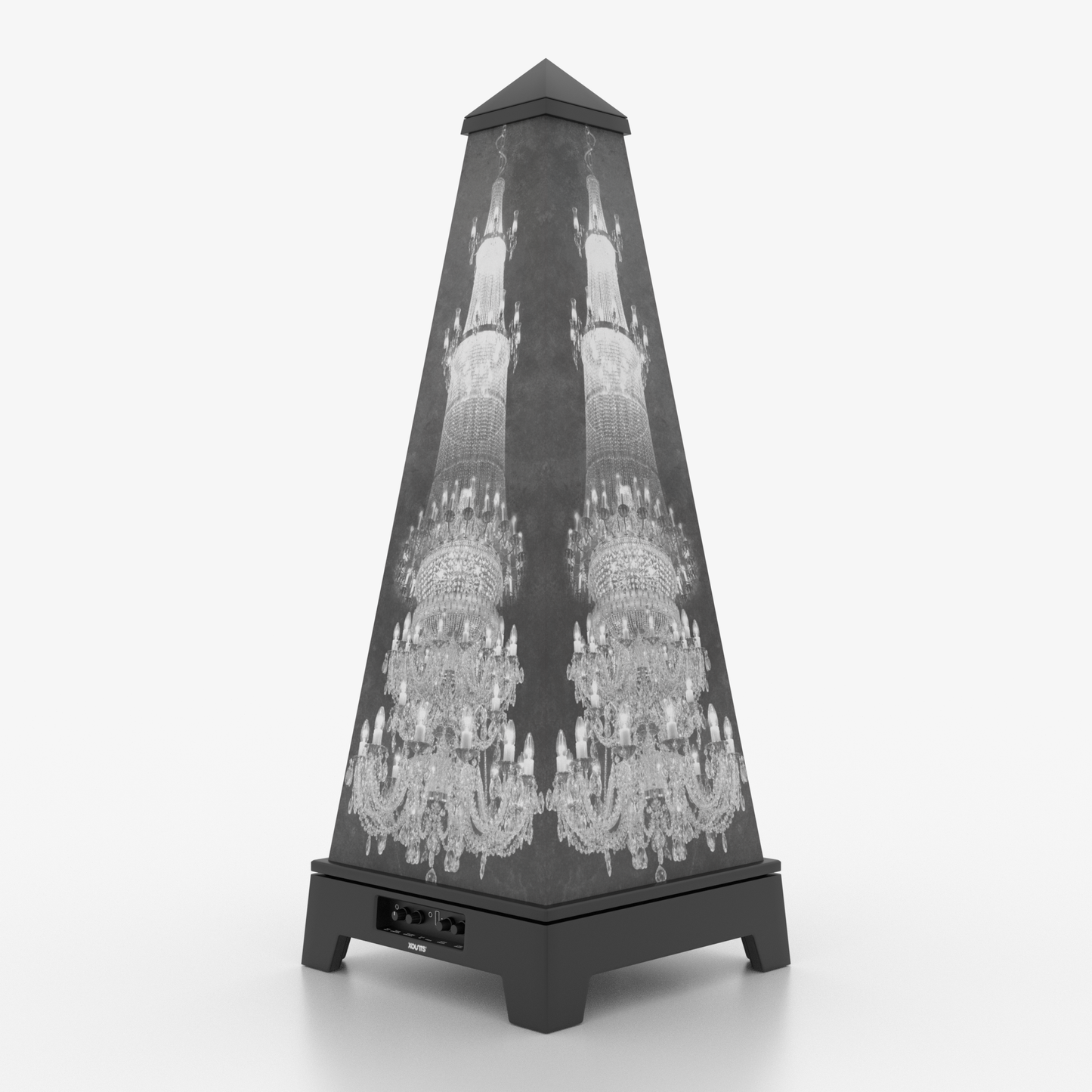 XOUNTS Soundsystem Black – Classic Style – Chandelier Cover im Barock-/Kronleuchter-Design
