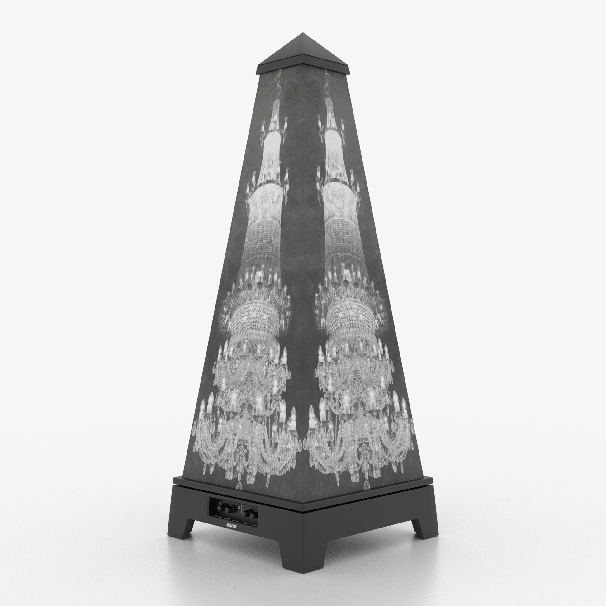 XOUNTS Soundsystem Black – Classic Style – Chandelier Cover im Barock-/Kronleuchter-Design