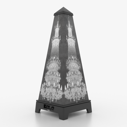 XOUNTS Soundsystem Black – Classic Style – Chandelier Cover im Barock-/Kronleuchter-Design