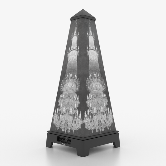 XOUNTS Soundsystem Black – Classic Style – Chandelier Cover im Barock-/Kronleuchter-Design