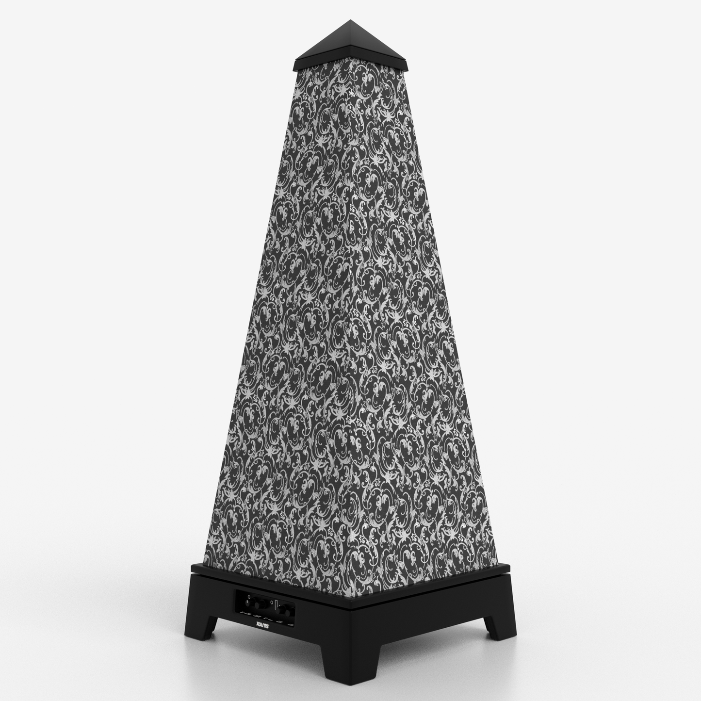 XOUNTS Soundsystem Black – Classic Style – Paisley Cover in Schwarz-Weiß