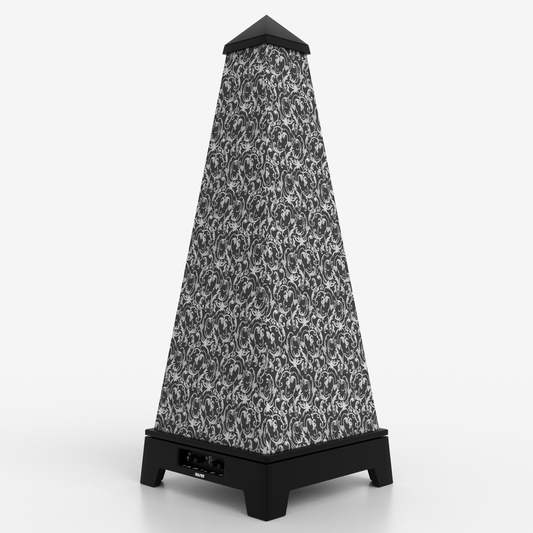 XOUNTS Soundsystem Black – Classic Style – Paisley Cover in Schwarz-Weiß