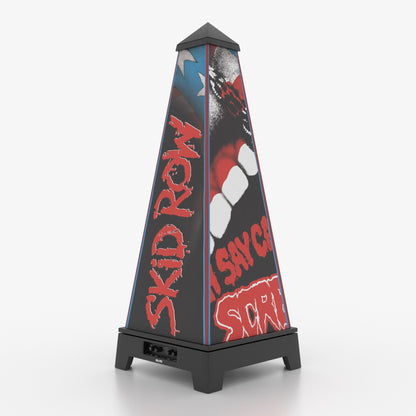 XOUNTS Soundsystem in schwarz mit Skid Row Scream Style Cover – inspiriert vom ‚Oh Say Can You Scream‘ VHS Artwork mit markanter Typografie und ikonischem Mund-Motiv.