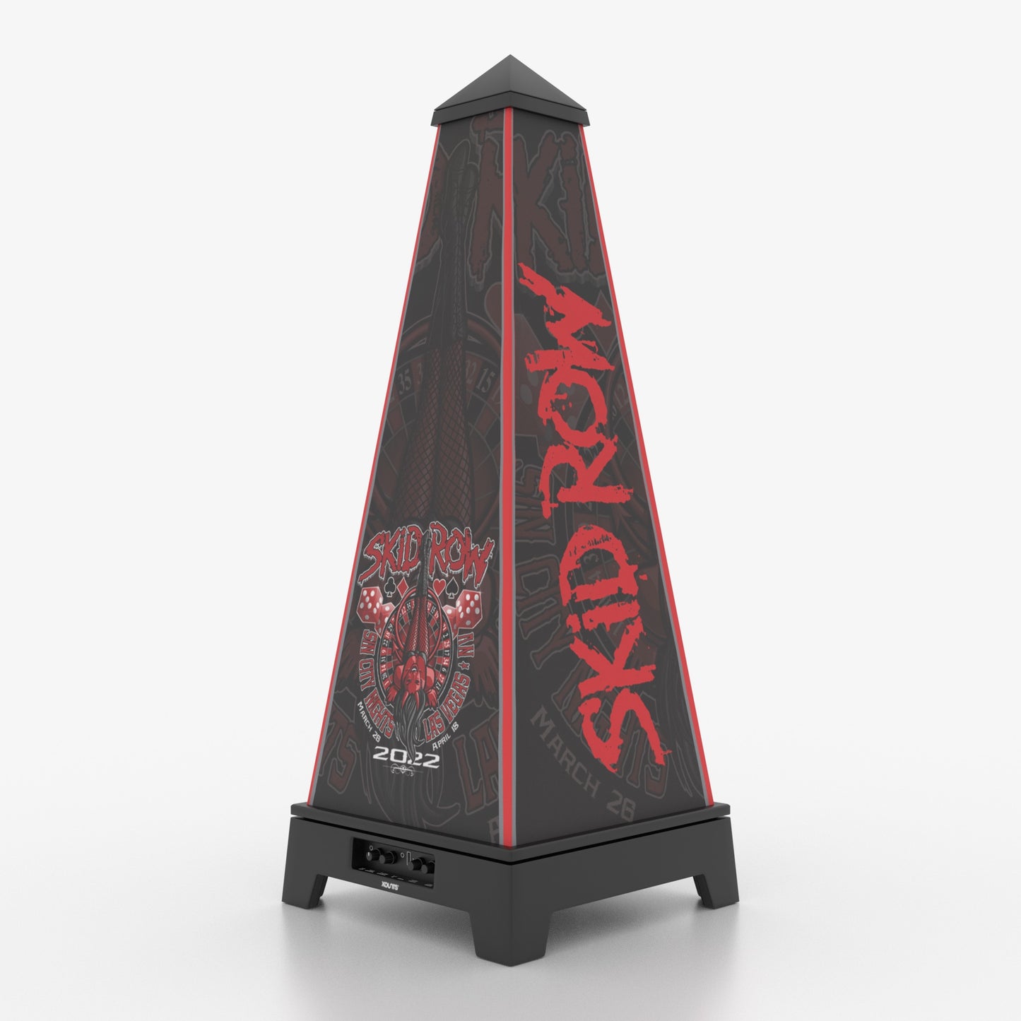 XOUNTS Soundsystem Schwarz - Skid Row Edition – Sin City Style Cover  – 360° Sound & Licht