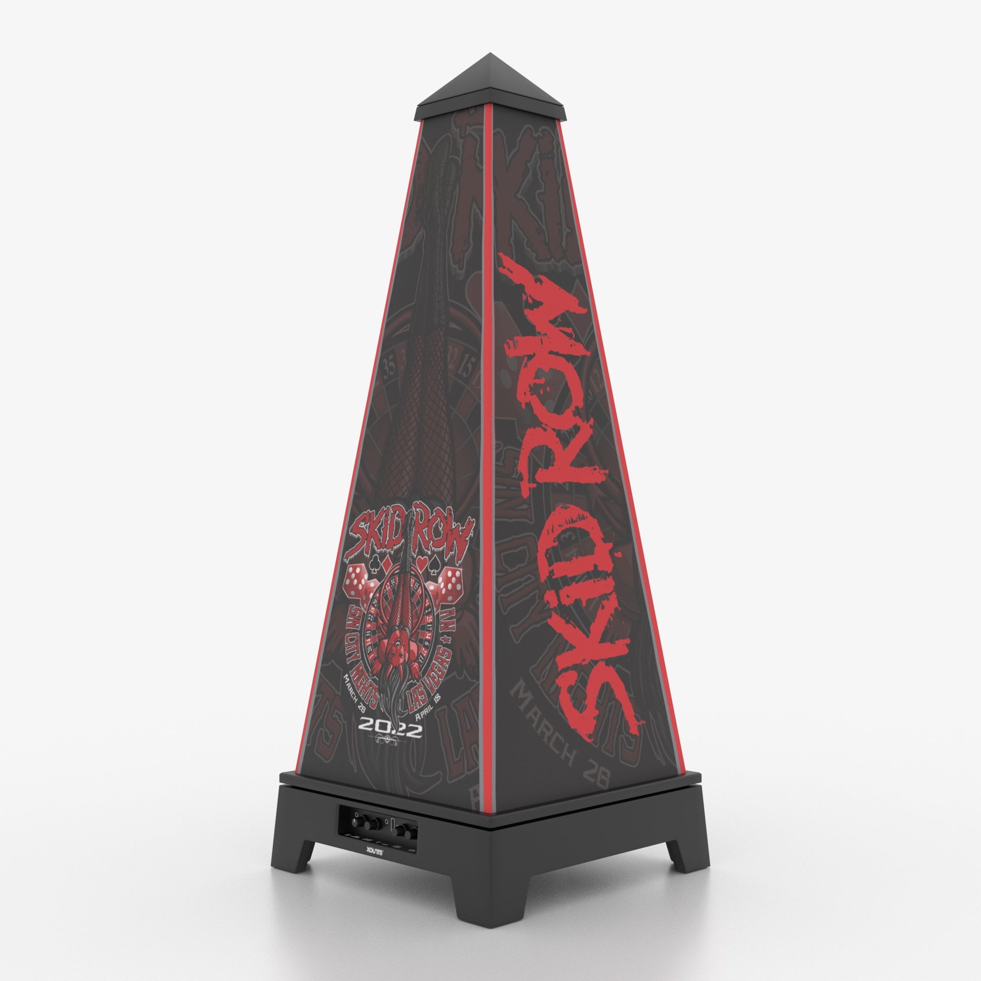 XOUNTS Soundsystem Schwarz - Skid Row Edition – Sin City Style Cover  – 360° Sound & Licht