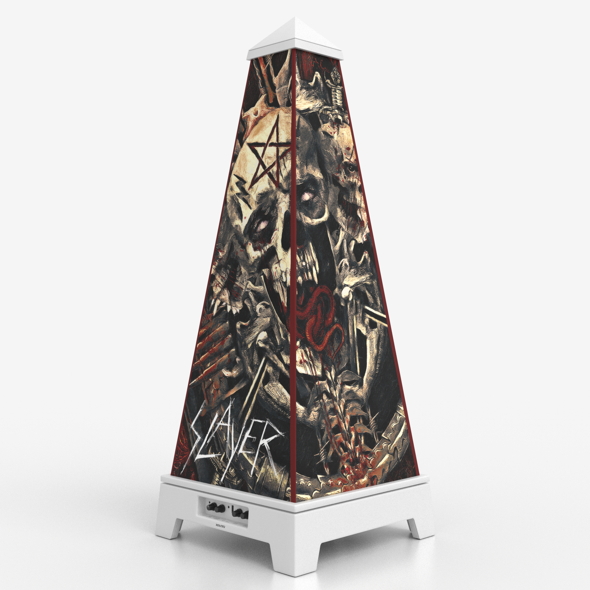 XOUNTS Soundsystem Slayer Edition – Hell Style Cover in Weiß mit Album-inspiriertem Artwork und 360° Sound
