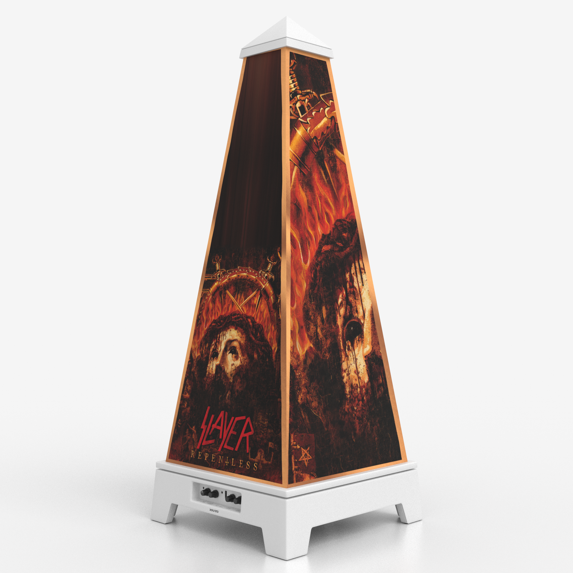 XOUNTS Soundsystem Slayer Edition Repentless Style Cover in Weiß – offizielles Slayer Artwork