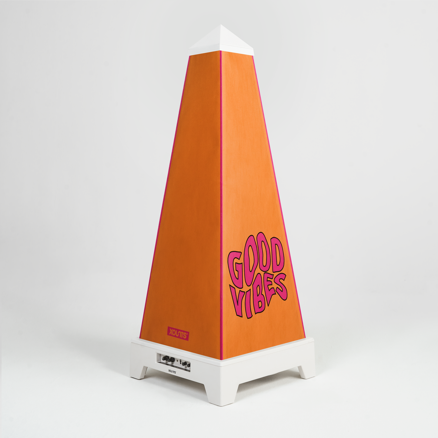 XOUNTS Soundsystem mit Happy Sunset Style Cover in Weiß